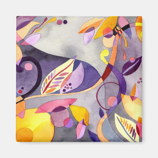 Magnet de feuilles d'automne (Devant)