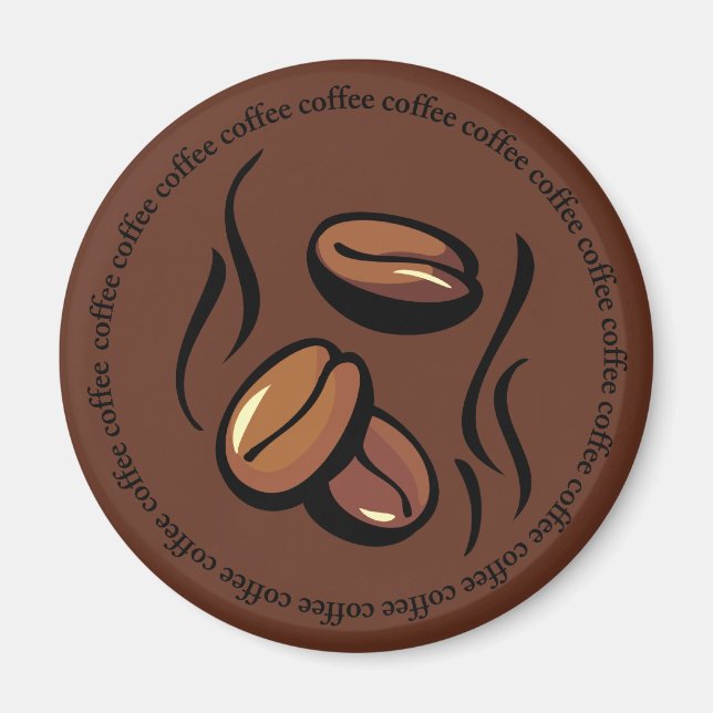 Magnet de fèves de café (Devant)