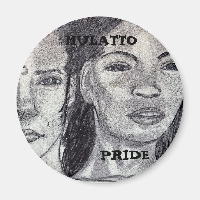 MAGNET DE FIERTÉ MULATTO (Devant)
