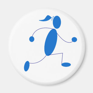 Magnet de fille de coureur