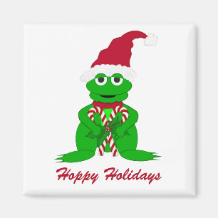 Magnet de grenouille de Noël adorable