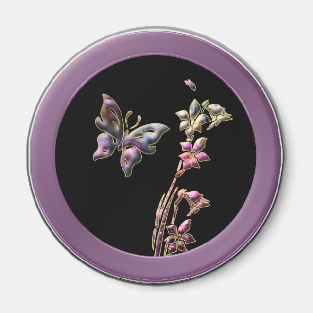 Magnet de jardin papillon (Devant)