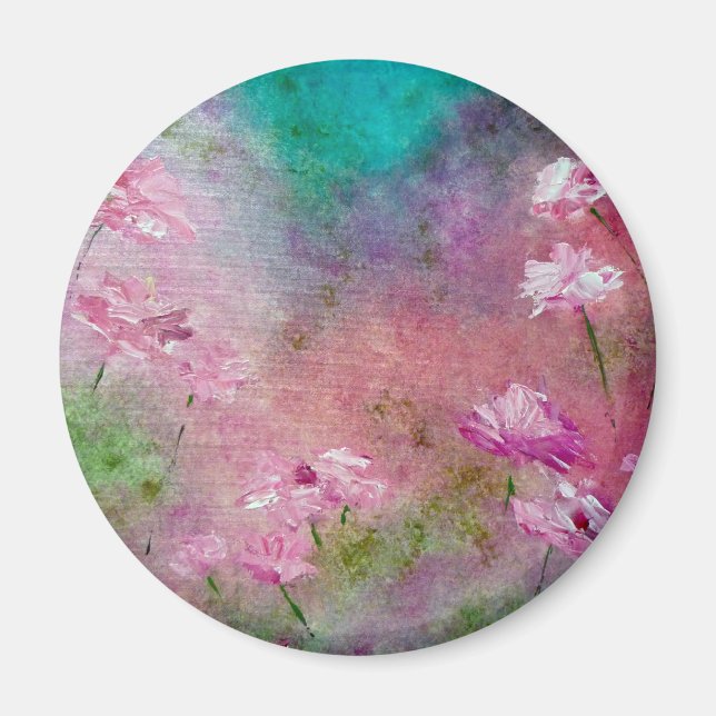 Magnet de jardin rose (Devant)