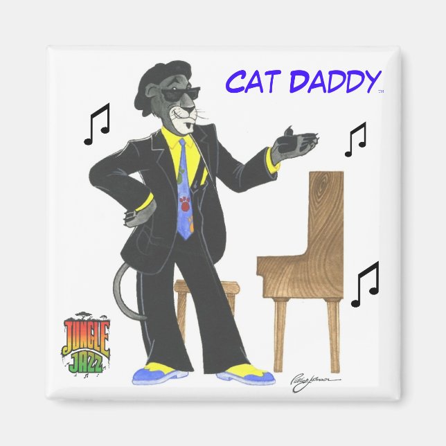 Magnet de jazz Jungle (Devant)
