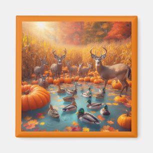 Magnet de la faune d'automne
