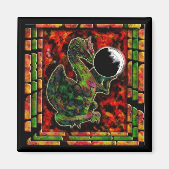 Magnet de la lune de dragon (Devant)