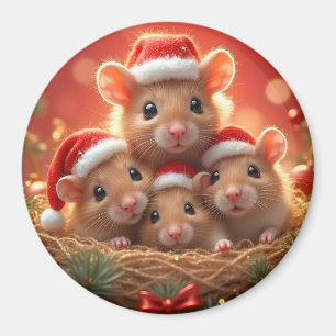 Magnet de la souris de Noël