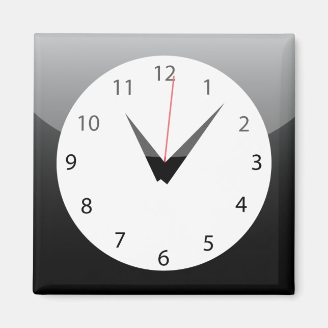 Magnet de l'application iPhone - Horloge (Devant)