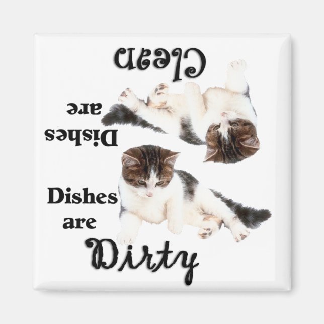 Magnet de lave-vaisselle Amoureux des chats (Devant)