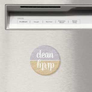 Magnet de lave-vaisselle Faux Gold et Silver Parti