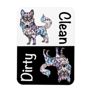Magnet de lave-vaisselle Sibérien Husky
