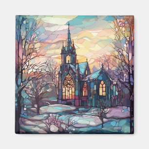 Magnet de l'église en verre