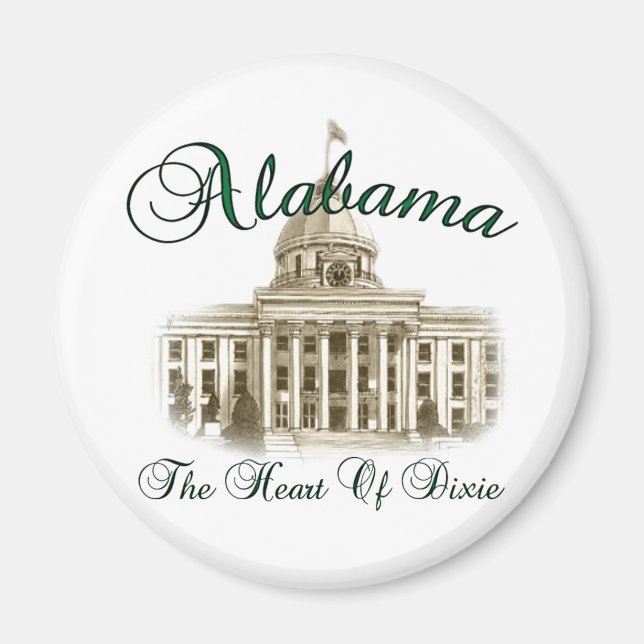 Magnet de l'État de l'Alabama (Devant)