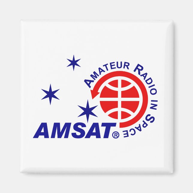 Magnet de logos AMSAT (Devant)
