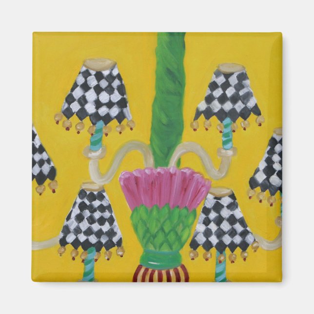 Magnet de lustre de chardon en siffle (Devant)