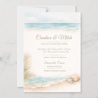 Magnet de mariage de destination thème plage