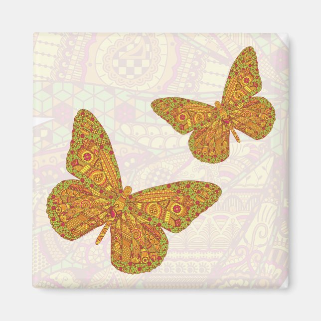 Magnet de monarques indiens (Devant)