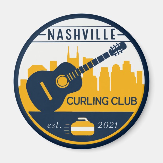 Magnet de Nashville Curling (Devant)