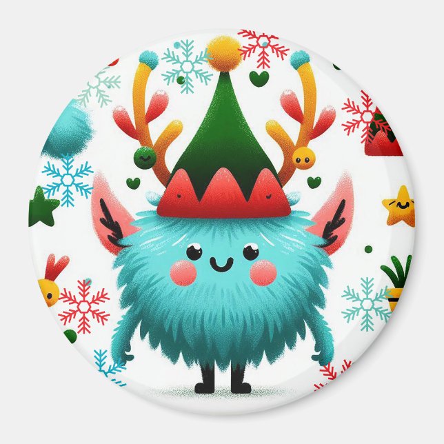 Magnet de Noël moelleux (Devant)