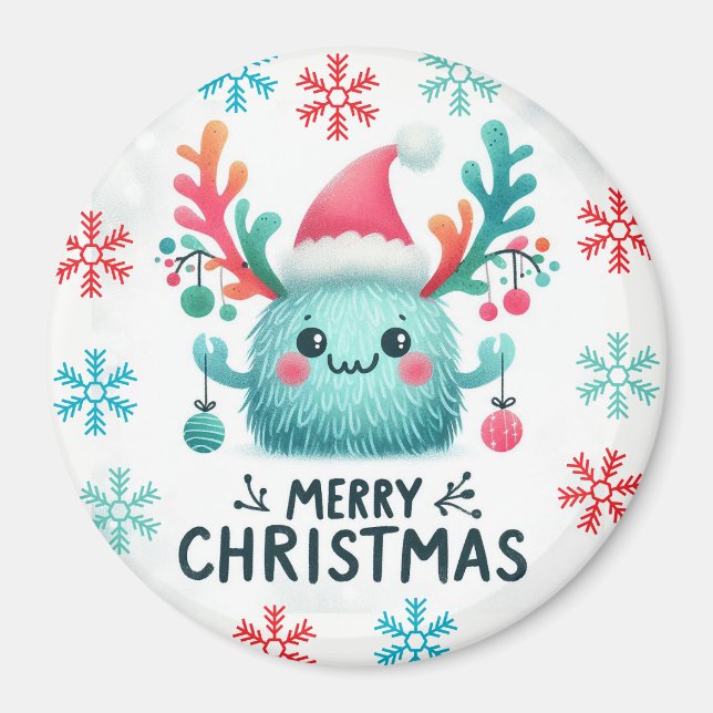 Magnet de Noël moelleux (Devant)