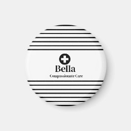 Magnet de nom de l'infirmière personnalisée