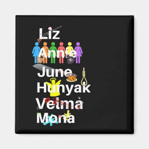 Magnet de nom de tango de bloc de cellule