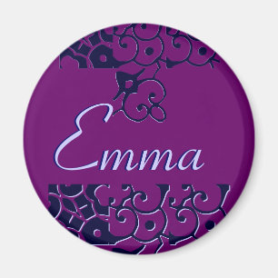 Magnet de noms du concepteur Emma - personnalisabl