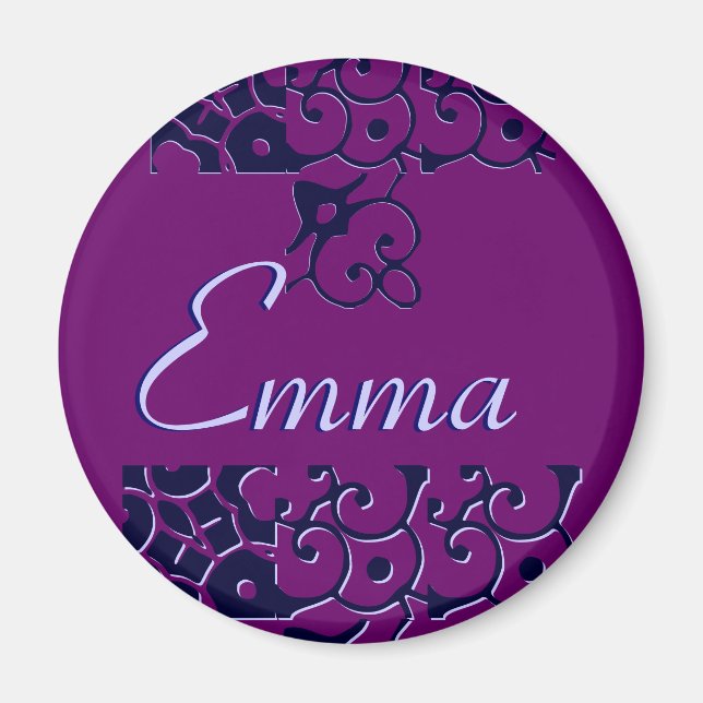 Magnet de noms du concepteur Emma - personnalisabl (Devant)