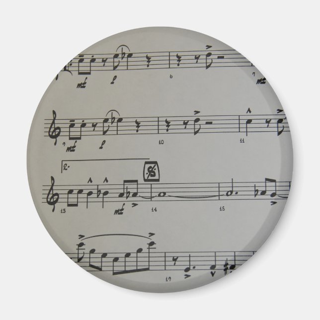 Magnet de notes musicales (Devant)