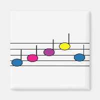 Magnet de notes musicales