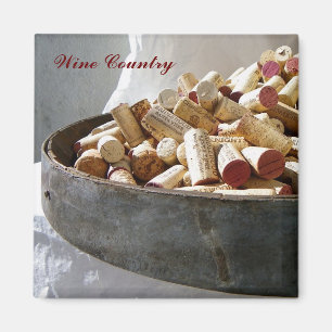 Magnet de pays du vin cool !