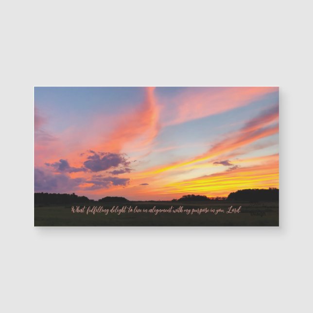 Magnet de photographie Sunset (Devant)