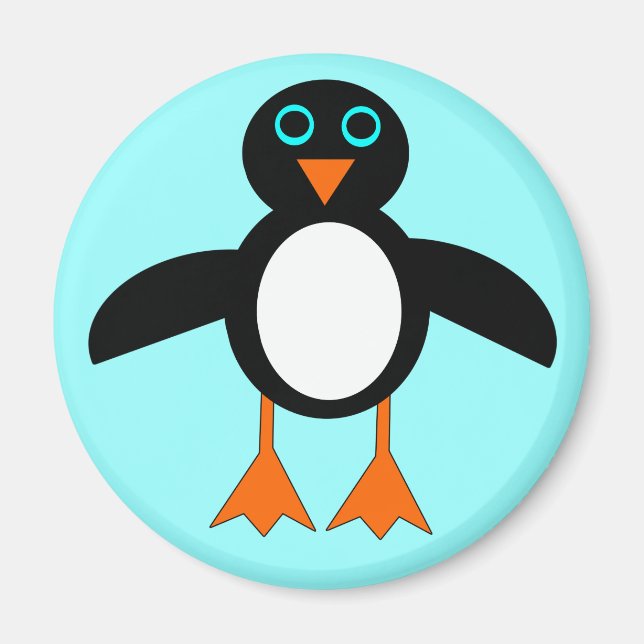 Magnet de pingouin mignon (Devant)