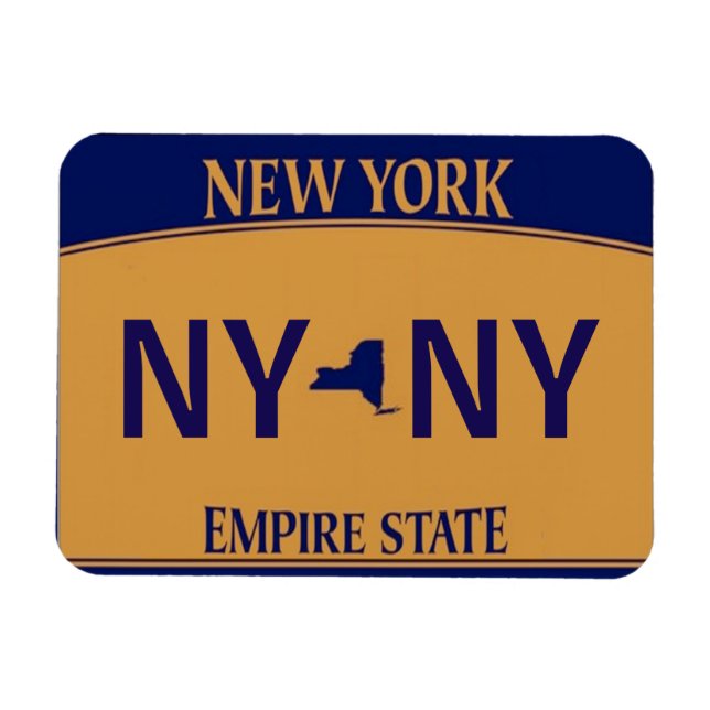 Magnet de plaque de licence NY (Horizontal)