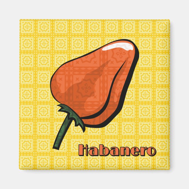Magnet de poivre chili Habanero (Devant)