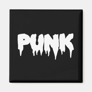 Magnet de police noir "punk"