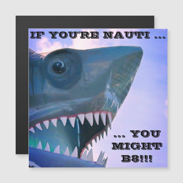 MAGNET DE PORTE DE CROISIÈRE À REQUINS (Devant / Derrière)