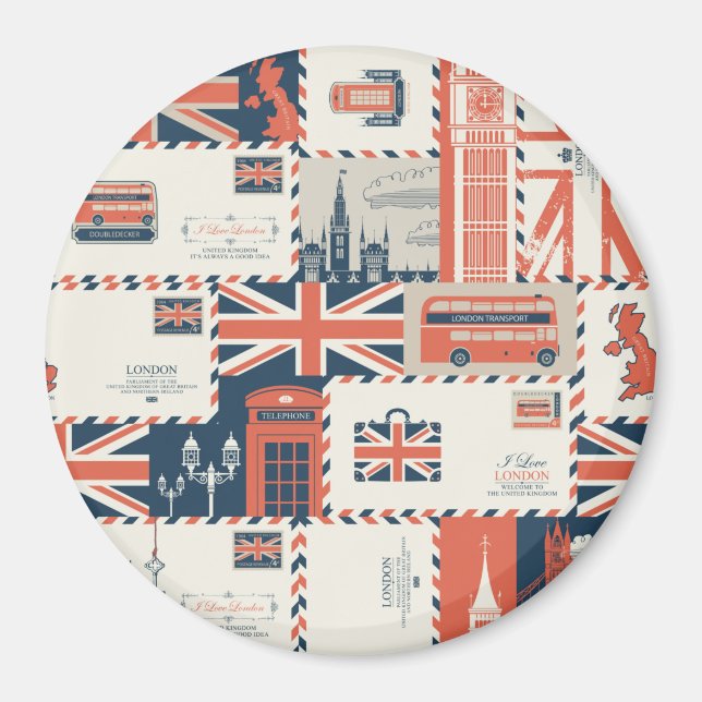 Magnet de poste de Londres (Devant)