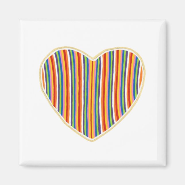 Magnet de rayures cardiaques (Devant)