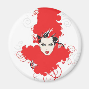 Magnet de réfrigérateur Funky Retro