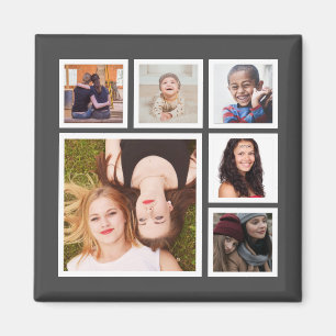 Magnet de réfrigérateur photo de famille personn