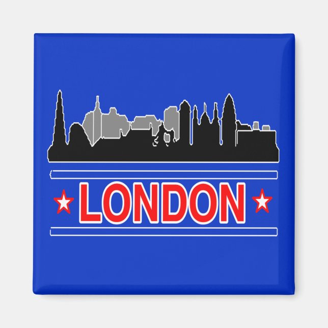 Magnet de réfrigérateur Skyline de Londres (Devant)