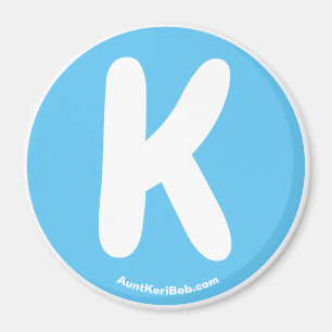 Magnet de réfrigération bleu K Sky