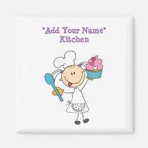 Magnet de réfrigération de nom pour enfants