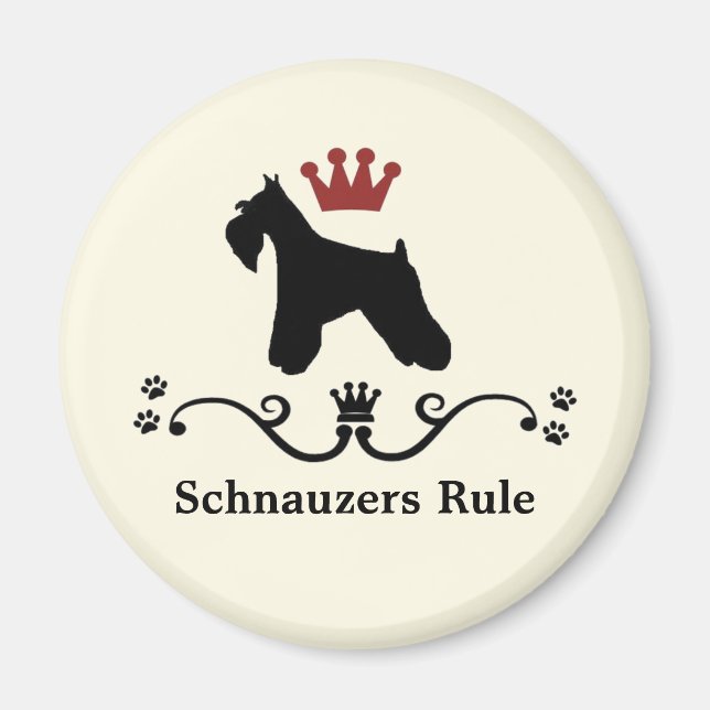 Magnet de règle Schnauzer (Devant)