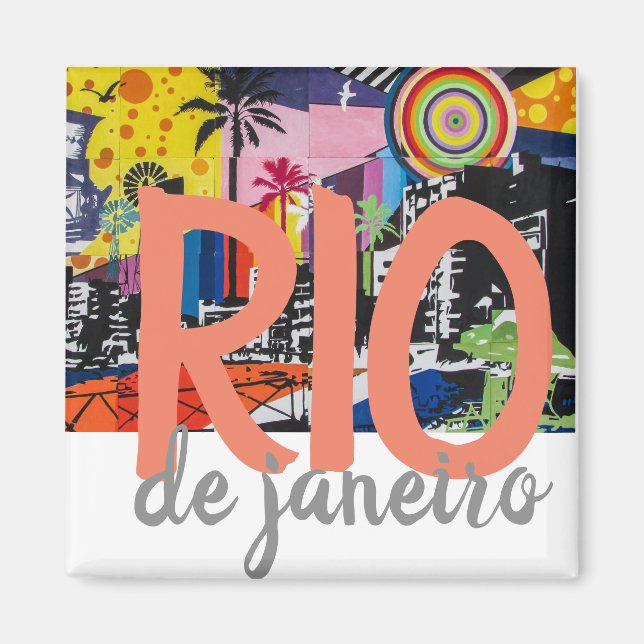 Magnet de Rio de Janeiro Brésil (Devant)