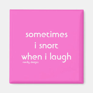 magnet de rire rond