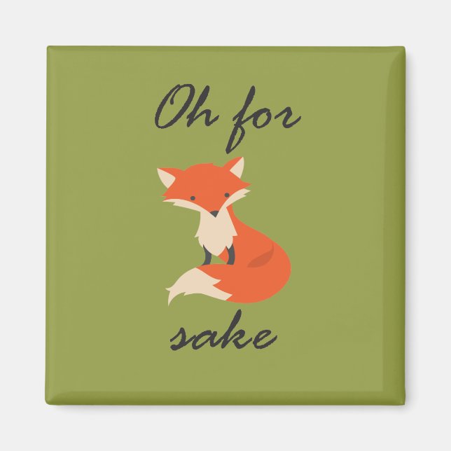 Magnet de saké Fox (Devant)