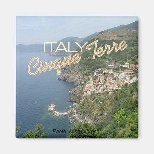 Magnet de scène de paysage marin de Cinque Terre