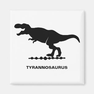 Magnet de silhouette de Tyrannosaure Dinosaure